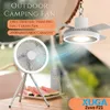 Xuga Zuvo F21 Air Cooling Fan – 6-Blade Portable Fan with LED Light, 3 Speed Levels, 2000mAh Battery, Type-C Charging – Ideal for Hotel, Outdoor & Household Use