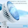 Xuga Zuvo F21 Air Cooling Fan – 6-Blade Portable Fan with LED Light, 3 Speed Levels, 2000mAh Battery, Type-C Charging – Ideal for Hotel, Outdoor & Household Use