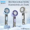 Xuga RIZZ X05-W Handheld Air Cooling Fan, 6000mAh Rechargeable Portable Fan with 100 Adjustable Wind Speeds, 6-Blade Design, 3-6H Working Time, Type-C Charging, Quiet Personal Fan for Travel, Office, Outdoor