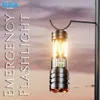 XUGA Akma Series Lumos 7W LED Flashlight – 10,000-Hour Lifetime, USB & AAA Battery Powered, Rechargeable Emergency Camping & Hiking Light