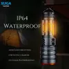 XUGA Akma Series Lumos 7W LED Flashlight – 10,000-Hour Lifetime, USB & AAA Battery Powered, Rechargeable Emergency Camping & Hiking Light