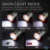 XUGA Akma Series Lumos 7W LED Flashlight – 10,000-Hour Lifetime, USB & AAA Battery Powered, Rechargeable Emergency Camping & Hiking Light