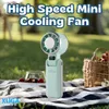 XUGA YOLO-G Handheld Air Cooling Fan – 4000mAh Battery, 5 Speeds, Brushless Motor, 10.5W Power, USB Type-C Charging – Portable Fan for Travel, Office, Outdoor Sports