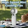 XUGA YOLO-W Handheld Air Cooling Fan – 4000mAh Battery, 5 Speeds, Brushless Motor, 10.5W Power, USB Type-C Charging – Portable Fan for Travel, Office, Outdoor Sports