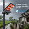 Cybernautt X19L 4G Solar PTZ StreetLight Camera – 6MP Triple Lens, 18000mAh, 355° Pan & 90° Tilt | Off-Grid Security Solution | All 3 Lens Controlled Through App