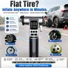 Cybernautt Y400 Digital Tire Inflator – 150Psi Dual Cylinder, 4000mAh Cordless Air Pump for Car, Motorcycle, Bike & Ball