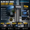 Xuga Y500 Air Duster & Vacuum Cleaner – 130,000 RPM Turbo Jet Fan, 5000Pa Suction, 8000mAh Battery – Stepless Speed Control for PC, Camera, TV, Phone