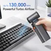 Xuga Y500 Air Duster & Vacuum Cleaner – 130,000 RPM Turbo Jet Fan, 5000Pa Suction, 8000mAh Battery – Stepless Speed Control for PC, Camera, TV, Phone