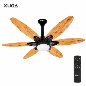 XUGA Velor F11W 1200mm Premium BLDC Ceiling Fan with Remote Control, Wooden Finish, Sweep: 1200 mm , Copper Motor , 5 Years Warranty
