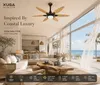 XUGA Velor F11W 1200mm Premium BLDC Ceiling Fan with Remote Control, Wooden Finish, Sweep: 1200 mm , Copper Motor , 5 Years Warranty