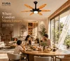XUGA Velor F11W 1200mm Premium BLDC Ceiling Fan with Remote Control, Wooden Finish, Sweep: 1200 mm , Copper Motor , 5 Years Warranty