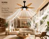 XUGA Velor F11W 1200mm Premium BLDC Ceiling Fan with Remote Control, Wooden Finish, Sweep: 1200 mm , Copper Motor , 5 Years Warranty