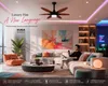 XUGA Velor F11P 1200mm Premium BLDC Ceiling Fan with Remote Control, Oakwood Finish, Sweep: 1200 mm , Copper Motor , 5 Years Warranty
