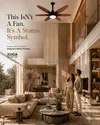 XUGA Velor F11P 1200mm Premium BLDC Ceiling Fan with Remote Control, Oakwood Finish, Sweep: 1200 mm , Copper Motor , 5 Years Warranty