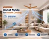 XUGA Aurora F3T 1200mm Premium BLDC Ceiling Fan with Remote Control, Teakwood Finish, Sweep: 1200 mm , Copper Motor , 5 Years Warranty