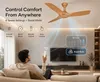 XUGA Aurora F3T 1200mm Premium BLDC Ceiling Fan with Remote Control, Teakwood Finish, Sweep: 1200 mm , Copper Motor , 5 Years Warranty