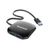 Honeywell Momentum 4 Port Non Powered USB 3.0 Hub- Glossy Black