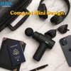 Xuga JX205-B Mini Massage Gun – 1400mAh Long-Lasting Battery, 24W Powerful Motor, 8.4V, 3300 RPM Max, 5V-2A USB Charging – Deep Tissue Handheld Percussion Massager
