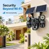 Cybernautt X10G 4G Dual Solar Camera – 12MP Triple Lens, 4G LTE Connectivity, Pan-Tilt, IP66 Waterproof, 12000mAh Battery