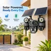 Cybernautt X10G 4G Dual Solar Camera – 12MP Triple Lens, 4G LTE Connectivity, Pan-Tilt, IP66 Waterproof, 12000mAh Battery