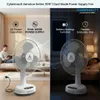 Cybernautt Fan AeroAce Series 1101F 60W Rechargeable Stand Fan – 3-Speed Table Fan with 4-6 Hrs Battery Life, Wired/Battery Powered, 65dB Quiet Operation for Home, Workshop, Garage, Outdoor & Camping