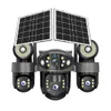 Cybernautt X18H 4G Triple Lens Dual Solar Security Camera All 3 Mobile controlled Lens – 18MP Pan-Tilt 355° with 12000mAh Battery, H.265+, Two-Way Audio, Motion Alert, SD/Cloud Storage, Ideal for Remote Areas