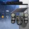 Cybernautt X18H 4G Triple Lens Dual Solar Security Camera All 3 Mobile controlled Lens – 18MP Pan-Tilt 355° with 12000mAh Battery, H.265+, Two-Way Audio, Motion Alert, SD/Cloud Storage, Ideal for Remote Areas