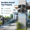 Cybernautt X16B 4G Dual Solar Security Camera – 16MP Four Lens, 12000mAh Battery, 10x Zoom, Pan-Tilt 355°, H.265+, Two-Way Audio, Cloud & SD Storage