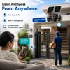 Cybernautt X16B 4G Dual Solar Security Camera – 16MP Four Lens, 12000mAh Battery, 10x Zoom, Pan-Tilt 355°, H.265+, Two-Way Audio, Cloud & SD Storage