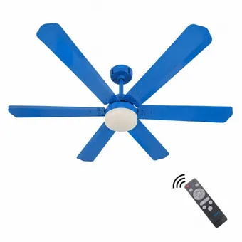 XUGA Zephyr F1H 32W 5 Star 320rpm Copper Motor Sky Blue BLDC 6 Blade Ceiling Fan with Remote & Copper Motor, Sweep: 1200 mm | 5 years Warranty