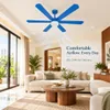 XUGA Zephyr F1H 32W 5 Star 320rpm Copper Motor Sky Blue BLDC 6 Blade Ceiling Fan with Remote & Copper Motor, Sweep: 1200 mm | 5 years Warranty