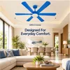 XUGA Zephyr F1H 32W 5 Star 320rpm Copper Motor Sky Blue BLDC 6 Blade Ceiling Fan with Remote & Copper Motor, Sweep: 1200 mm | 5 years Warranty