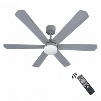 XUGA Zephyr F1G 32W 5 Star 320rpm Copper Motor Grey BLDC 6 Blade Ceiling Fan with Remote & Copper Motor, Sweep: 1200 mm | 5 years Warranty