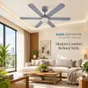 XUGA Zephyr F1G 32W 5 Star 320rpm Copper Motor Grey BLDC 6 Blade Ceiling Fan with Remote & Copper Motor, Sweep: 1200 mm | 5 years Warranty