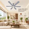XUGA Zephyr F1G 32W 5 Star 320rpm Copper Motor Grey BLDC 6 Blade Ceiling Fan with Remote & Copper Motor, Sweep: 1200 mm | 5 years Warranty