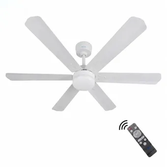XUGA Zephyr F1F 32W 5 Star 320rpm Copper Motor White BLDC 6 Blade Ceiling Fan with Remote & Copper Motor, Sweep: 1200 mm | 5 years Warranty