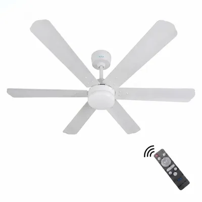 XUGA Zephyr F1F 32W 5 Star 320rpm Copper Motor White BLDC 6 Blade Ceiling Fan with Remote & Copper Motor, Sweep: 1200 mm | 5 years Warranty