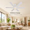 XUGA Zephyr F1F 32W 5 Star 320rpm Copper Motor White BLDC 6 Blade Ceiling Fan with Remote & Copper Motor, Sweep: 1200 mm | 5 years Warranty