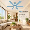 XUGA Zephyr F1K 32W 5 Star 320rpm Copper Motor Light Blue BLDC 6 Blade Ceiling Fan with Remote & Copper Motor, Sweep: 1200 mm | 5 years Warranty