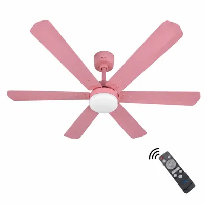 XUGA Zephyr F1L 32W 5 Star 320rpm Copper Motor Pink BLDC 6 Blade Ceiling Fan with Remote & Copper Motor, Sweep: 1200 mm | 5 years Warranty