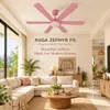 XUGA Zephyr F1L 32W 5 Star 320rpm Copper Motor Pink BLDC 6 Blade Ceiling Fan with Remote & Copper Motor, Sweep: 1200 mm | 5 years Warranty