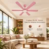 XUGA Zephyr F1L 32W 5 Star 320rpm Copper Motor Pink BLDC 6 Blade Ceiling Fan with Remote & Copper Motor, Sweep: 1200 mm | 5 years Warranty