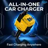 XUGA XA12-Y Car Charger – QC3.0 Fast Charging, Type-C Universal Adapter with Overcurrent Protection (9V/2A Input, 9V-12V/1.5A Output)
