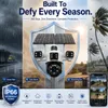 Cybernautt X20E 16MP Quad Lens 4G Solar Security Camera with Dual Solar Panels, 355° PTZ, Full Color Night Vision, Two-Way Audio, AI Motion Detection, 16000mAh Battery, Cloud & 256GB SD Storage, IP66 Waterproof