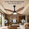 XUGA Avior F8P 1200mm BLDC Ceiling Fan with Remote Control & LED Light | 34W Energy Efficient Copper Motor | 350 RPM High Speed | 235 CMM Air Delivery | 6+ Boost Speed Settings | Wooden Finish 4-Blade Fan I 5 Years Warranty