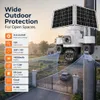 Cybernautt X20F 4G Sim Solar Security Camera, 16MP 4 Lens Outdoor CCTV Camera with 18X Optical Zoom, 3 Motorised PTZ, 355° Pan/90° Tilt, Motion Detection, 2-Way Talk, Night Vision, IP66 Waterproof, 16000mAh Battery