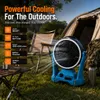 Xuga BEAST Portable Battery Powered Fan, Cordless Fan with Brushless Motor, Strong Air Flow, Adjustable Speed, Cooling Fan for Home, Outdoor, Camping, & Automotive Use