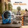 Xuga BEAST Portable Battery Powered Fan, Cordless Fan with Brushless Motor, Strong Air Flow, Adjustable Speed, Cooling Fan for Home, Outdoor, Camping, & Automotive Use
