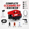Cybernautt Q2 Portable High Pressure Washer, 200 Bar Car Washer Machine, 2400W Power, 9.5L/Min Flow, 220V/50Hz Compact Pressure Washer for Car, Bike, Floor, Tiles, Garden & Outdoor Cleaning