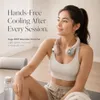 Xuga DRIP Wearable Neck Fan, Portable Rechargeable Neck Fan with 3 Speed Modes, 800mAh Battery, 5V USB Powered, Brushless Motor, Hands-Free Personal Cooling Fan for Indoor, Outdoor